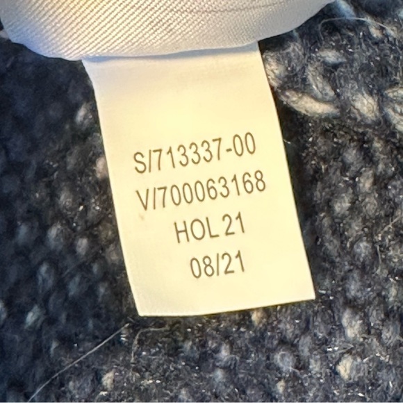 Gap navy hooded open front cardigan size medium. - Picture 9 of 12